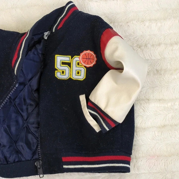 Boyz Wear By Nanette Toddler Varsity Basketball Jacket Size 12 M - Picture 12 of 14